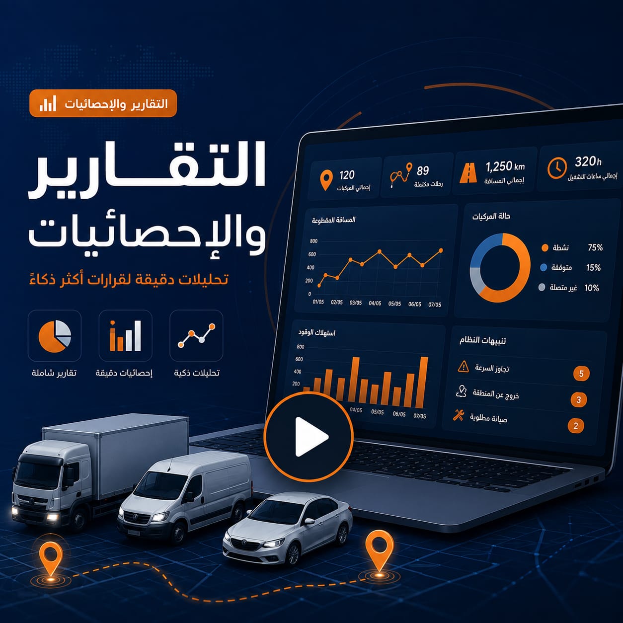 فيديو شرح التقارير والإحصائية